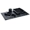 Dacasso Black Bonded Leather 6-Piece Desk Set DF-1401 - alternate 1